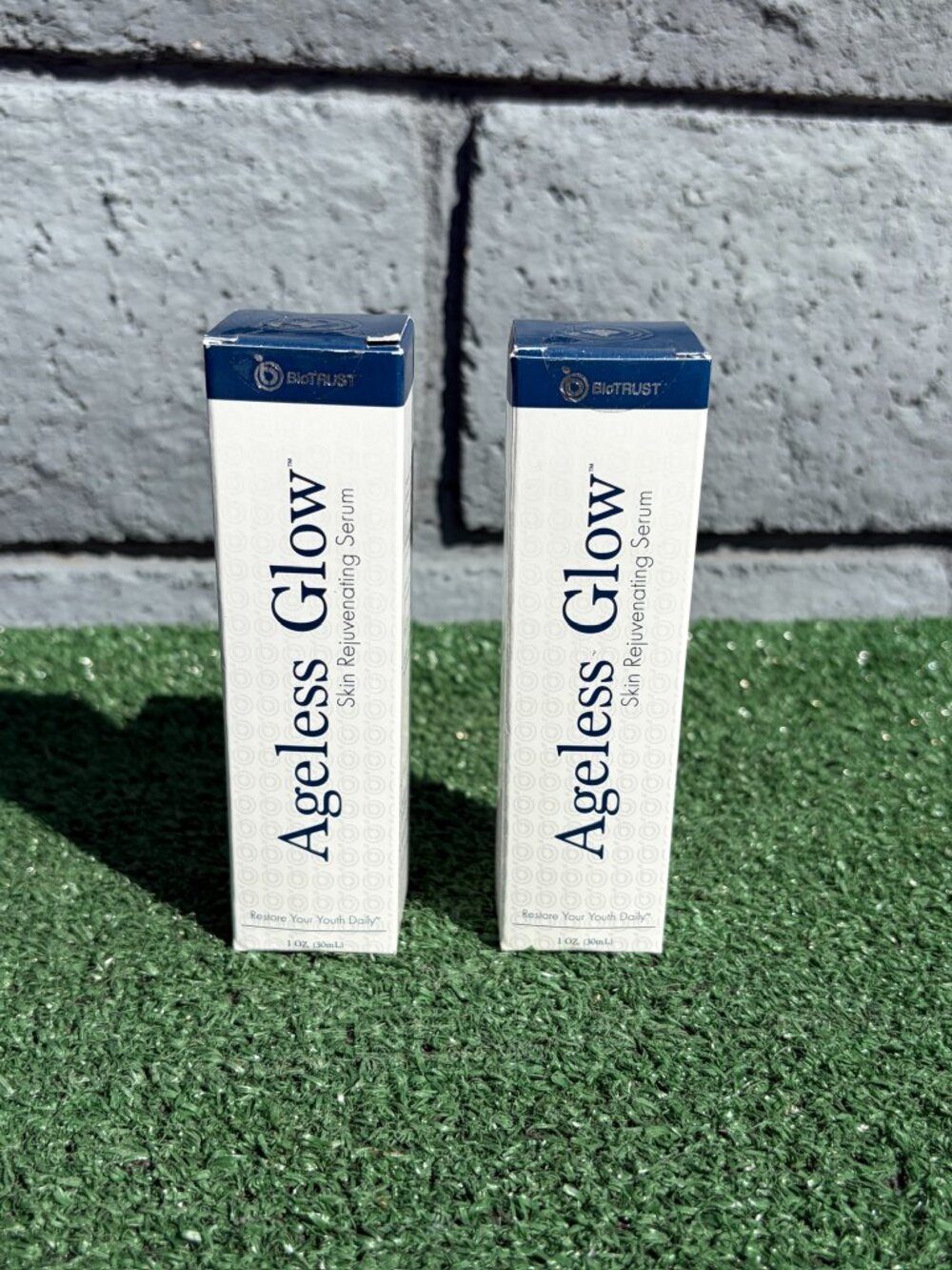 2 Brand New BioTrust Ageless Glow Skin Rejuvenating Serum 1 oz